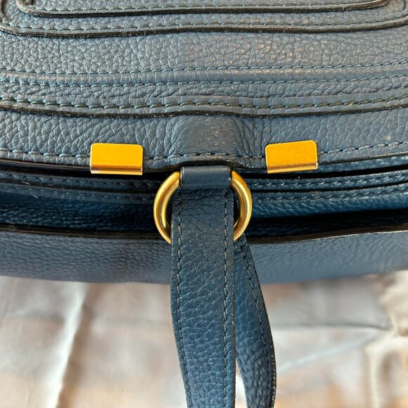 Vintage Chloe "Marcie" Bag in Cobalt Blue Leather - Picture 3 of 9